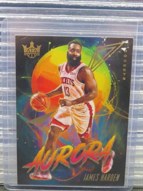 2019-20 Panini Court Kings James Harden Aurora SSP Case Hit #14 Houston Rockets