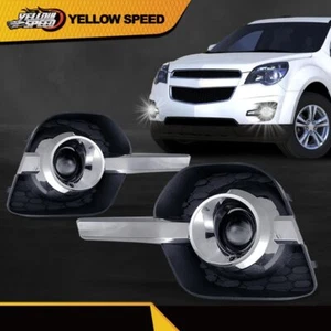 Par de luces antiniebla delanteras diestro diestro diestro diestro diestro lente transparente apto para Chevy Equinox 2010-2016 - Imagen 1 de 9