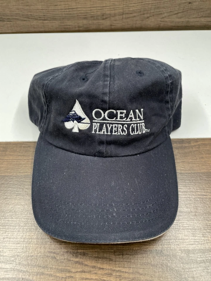 Gorra Promocional Ocean Players Club Por Bullet Line Spades Juego Logo Correa Trasera Foto 1 de 4