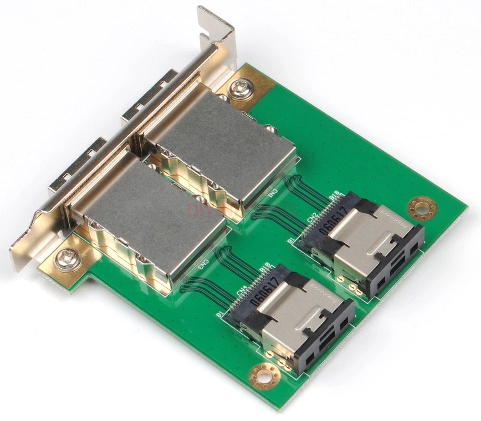Two port SFF-8088 Mini SAS to 36P External 8087 PCI Adapter with Profile Bracket - Image 1 of 4