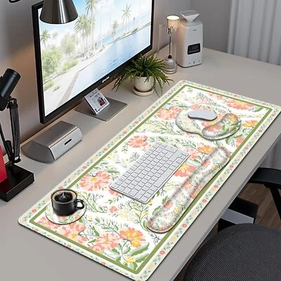 Desk Mat 4in1 Large Mouse Pad with Wrist Rest Cute Desk Matt for Desktop Desk... - Image 1 of 4
