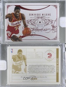2013-14 Panini Flawless Ruby /15 Dominique Wilkins #70 HOF