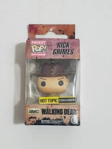 Portachiavi Funko Pocket POP Walking Dead Rick Grimes Blood Splatter tema caldo ecc. - Foto 1 di 9
