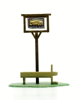 PUB SIGN & STOCK WATER TROUGH OO/HO scale Plastic Trackside Model DAPOL C077 - Image 1 of 3
