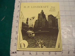 UNREAD: H P LOVECRAFT four prose poems, NECRONOMICON PRESS second edition '90 - Picture 1 of 3