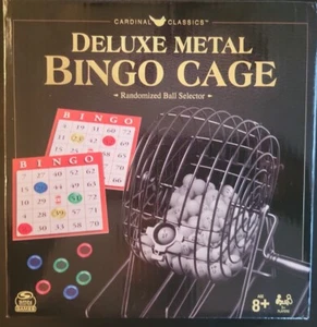 New CARDINAL CLASSICS DELUXE METAL BINGO CAGE SET IOB - Picture 1 of 3