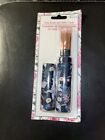 Makeup Brush Set With Case 4 PC In Black