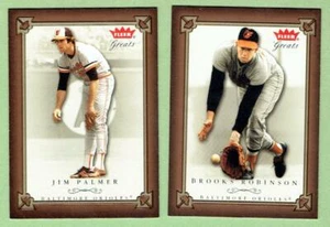 Brooks Robinson & Jim Palmer Orioles ~ 2004 Fleer Greats ~ KOSTENLOSER VERSAND - Bild 1 von 1