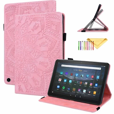 Funda magnética con soporte de cuero para Amazon Fire HD10/Plus 2021 HD8 2020 Foto 1 de 4