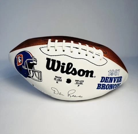 VINTAGE MADE IN USA WILSON 1987 DENVER BRONCOS NFL FOOTBALL Cover