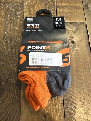 Calcetines ligeros Point6 deportivos senderismo lana merino ligera para mujer y hombre talla mediana Foto 1 de 4