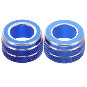 2 Pcs Zierring Des Klimaanlagenknopfes Verkleidung Lautstärkereglers Auto - Afbeelding 1 van 12