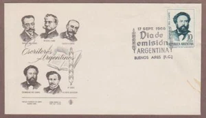 Argentina # 800 , Writer Estanislao del Campo FDC - I Combine S/H - Picture 1 of 1