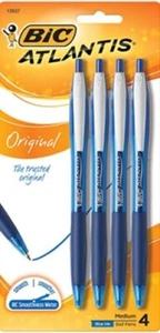 BIC Atlantis Easy Glide Retractable Ballpoint Pens - Picture 1 of 1