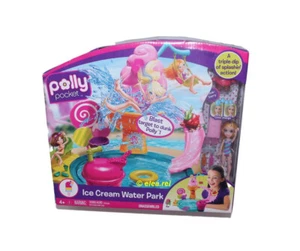 Polly Pocket Ice Cream Water Park Playset 2010 Doll Pool Swing Mattel NEW - Picture 1 of 4
