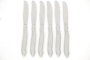 Set of 6 Oneida Community Surf Maid Cabana Stainless Steel Dinner Knife - Picture 1 of 3