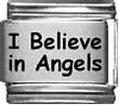 Clearly Charming I Believe In Angels Laser Italian Charm