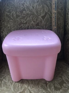 Vtg. Little Tikes Tender Hearts Beauty Salon Vanity Pink Replacement Stool - Picture 1 of 6