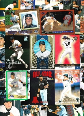 Bonito lote de 50 VINNY CASTILLA diferentes con insertos bolas raras + COLORADO ROCKIES+ Foto 1 de 2