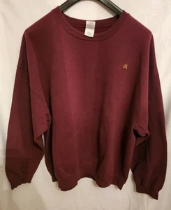 Gildan McDonalds Mitarbeiter Langarm Sweatshirt, kleines Logo 2xl burgund - Bild 1 von 3