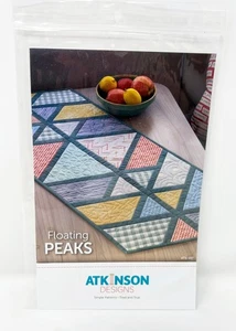 Floating Peak Quilt Pattern Runner by Atkinson Designs ATK-197 2019 15.5x38" - Picture 1 of 3