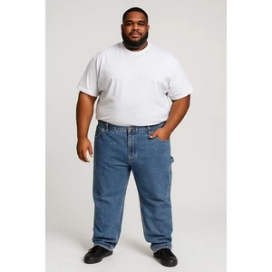 Carhartt Carpenter Jeans Mens 44x30 Blue Relaxed Fit Denim Work Pants Utility - Picture 1 of 15