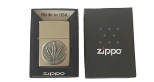 NEU ORIGINAL Zippo Feuerzeug Cannabis Weed Leaf Logo Code Z2007653 - Bild 1 von 2