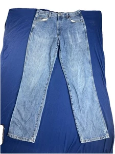 REDHEAD Jeans Herren 34 x 34 Relaxed Fit Blau Denim Jeans 5 Pocket Factory Fade - Bild 1 von 15