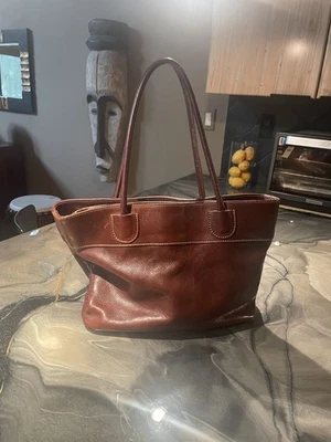 Полностью кожаная женская сумка сделано в Италии - Изображение 1 из 4