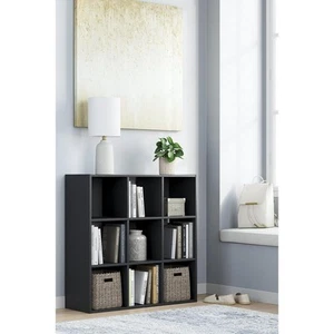 Signature Design By Ashley Langdrew Black Cube Organizer - Picture 1 of 24