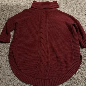 Express Magenta Oversized Cowl Turtle Neck Cable Knit Sweater Women’s Medium - Picture 1 of 5