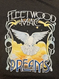 T-shirt donna Fleetwood Mac logo Dreams taglia grande circonferenza petto 21 lunghezza 25 usata - Foto 1 di 10