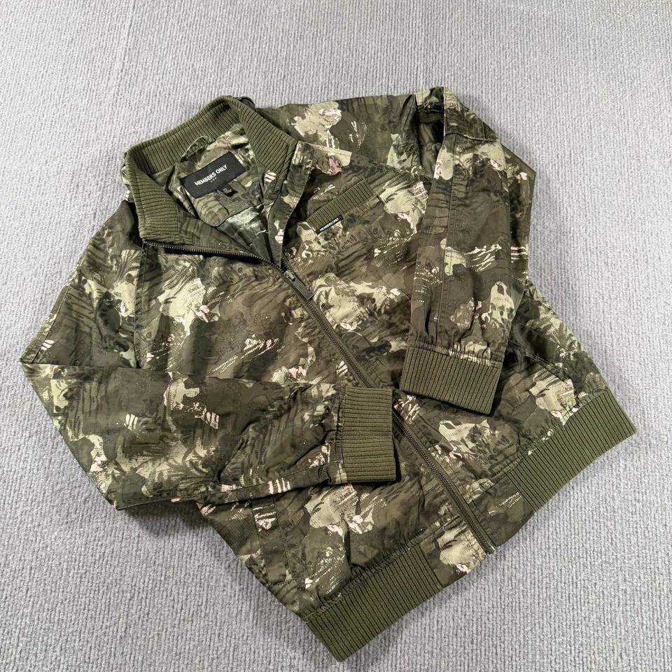 Chaqueta Solo Miembros Floral Verde Ejército Camuflaje Acabado Satinado Talla 12 EE. UU. Foto 1 de 4