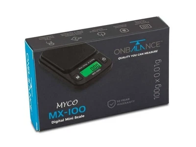 Myco MX-100 Digital Scale 100g x 0.01g Pocket Mini Weighing | On Balance