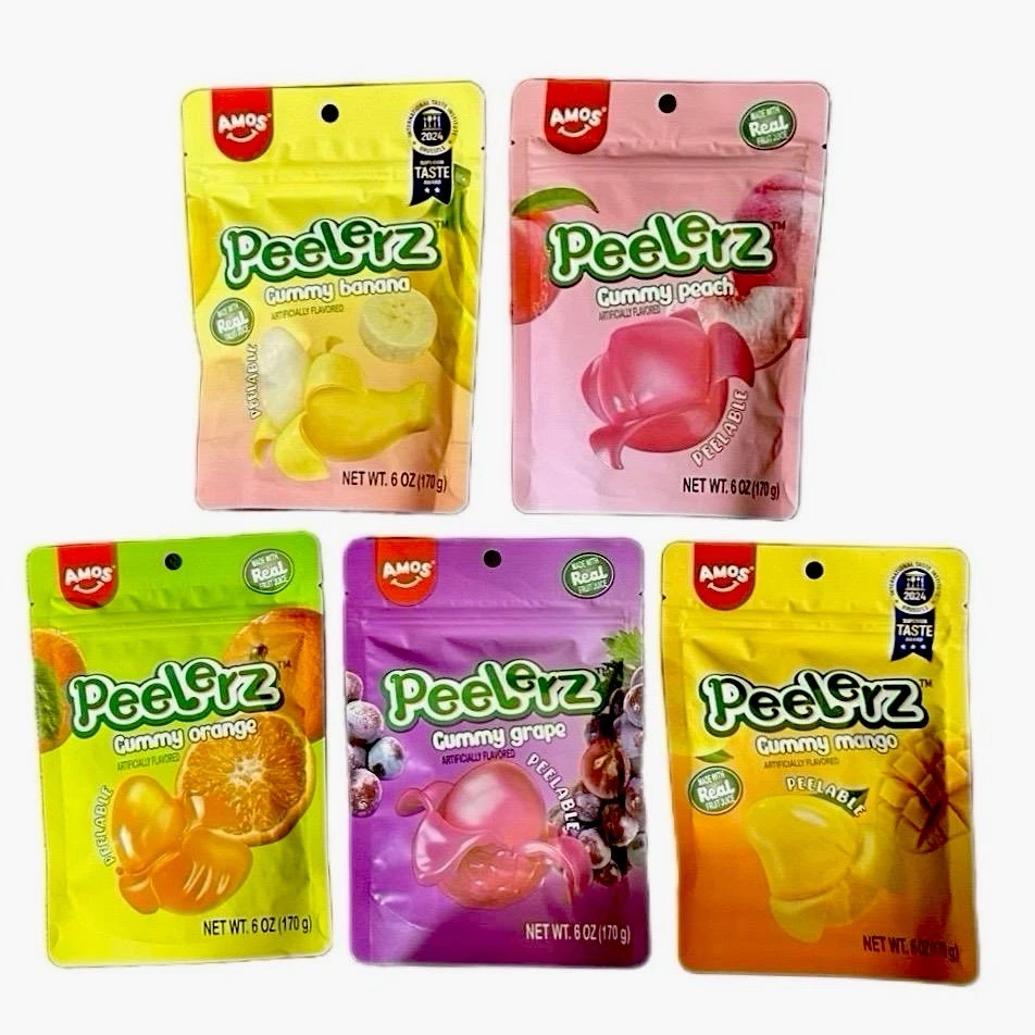 Paquete de 5 sabores surtidos gominosos Peelerz - TikTok viral 6 oz cada uno Foto 1 de 1