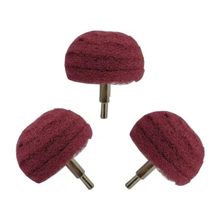 3PCS Non Woven Abrasive Buffing Wheels Polishing Wheel Drill Attachment Set, ... - Picture 1 of 7