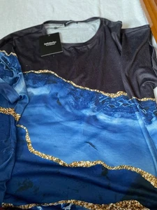 Camisa de mujer Just Fashion Now manga corta con puños 2XL NUEVA CON ETIQUETAS - Imagen 1 de 1