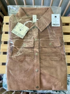 *NIB* Kate Quinn 7Y Stretchy Corduroy Western Bomber Jacket In Cashew - Picture 1 of 7