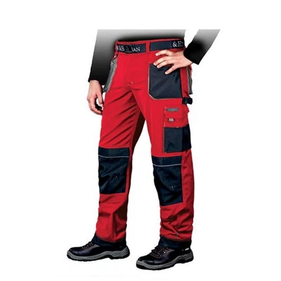 LEBER & HOLLMANN Arbeitshose rot Schutzhose Bundhose Sicherheitshose Herren Leber & Hollman 46-62