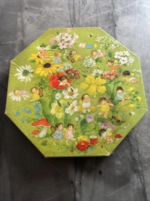 1975 Springbok Puzzle Flutterby Fancy Vintage Hallmark Jigsaw Octagonal COMPLETE - Image 1 of 4