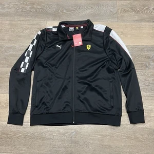 NWT PUMA FERRARI Race MT7 Track Jacket Mens 2XL Black Full Zip Racing New Rare - Picture 1 of 15