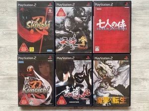 SONY PS2 Shinobi & Kunoichi &  Tenchu 3 & Kurenai & Seven Samurai & Makai Tensei - Picture 1 of 14