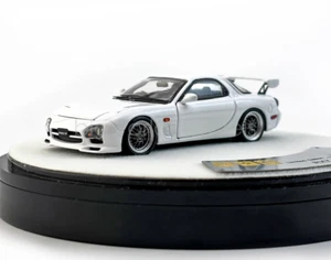 PGM Maßstab 1:64 weiß RX-7 FD3S Round Racing Sports Diecast Metall Spielzeug Sammlung - Bild 1 von 12