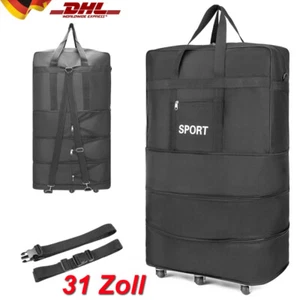 XXL Rollenkoffer große Reisetasche mit Dehnfalte Rollen 31 Zoll Reisetasche - Bild 1 von 18
