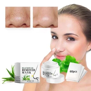 60x LANBENA Pore Strips Blackhead Remover Cream Nose Acne OFF Clean best E1O4 - Picture 1 of 10