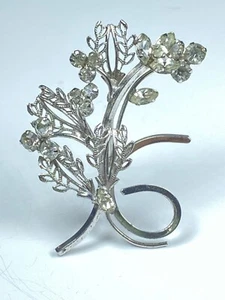 STAR-ART STERLING SILVER Vintage Floral Bouquet Pin Brooch 6.9g - Picture 1 of 12