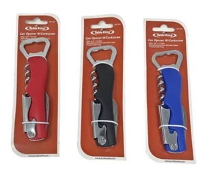 Stainless Steel Corkscrew Bottle Can Opener with Knife Wine Beer Kitchen - Picture 1 of 3