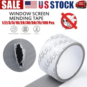 Screen Patch Repair Kit Window Repair Tape Fiberglass Covering Mesh Tool 5*200cm - Picture 1 of 7