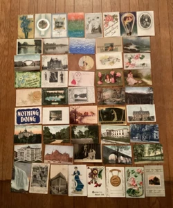 Group 51 Early 1900s Various Greeting Postcards FRENCH LICK INDIANA - Picture 1 of 9