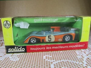A338 Solido 17 France Gulf Mirage M6 1000 Kilomètres Spa 1973 Bell 1:43 + Boite - Picture 1 of 24